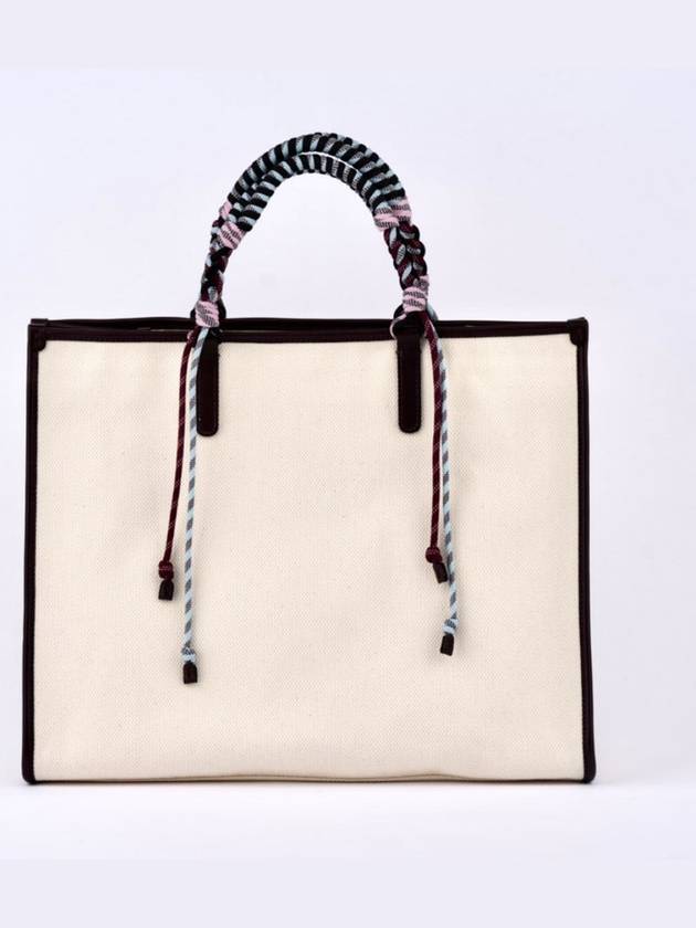 Logo Tote Bag White - ETRO - BALAAN 4