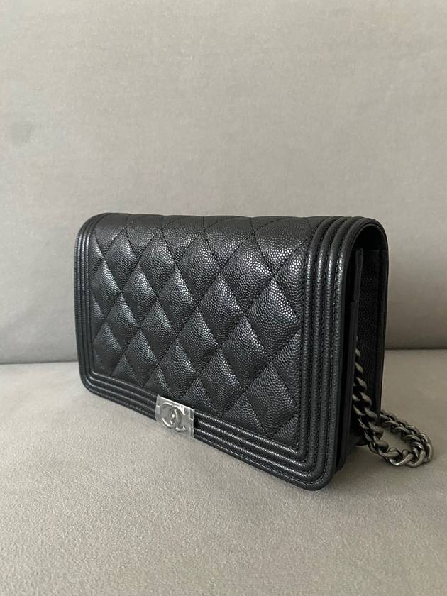 Boy WOC Chain Bag Caviar Black Antique Silver AP1117 - CHANEL - BALAAN 4