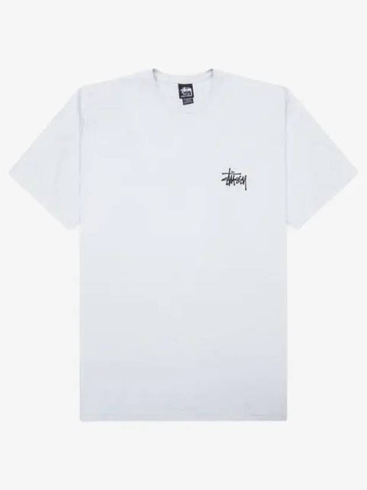 Basic Short Sleeve T-Shirt White - STUSSY - BALAAN 2