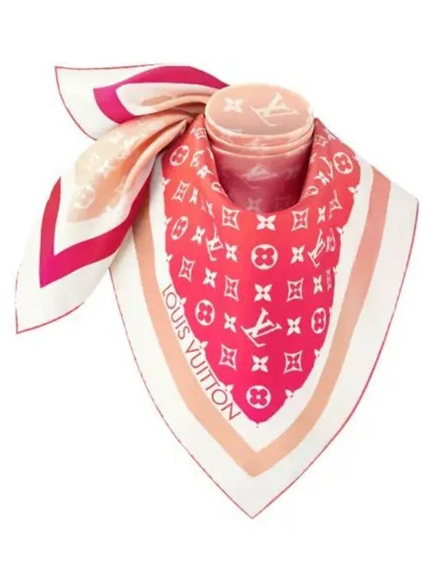 Sunrise Aquarelle Square 90 Scarf Pink - LOUIS VUITTON - BALAAN 2