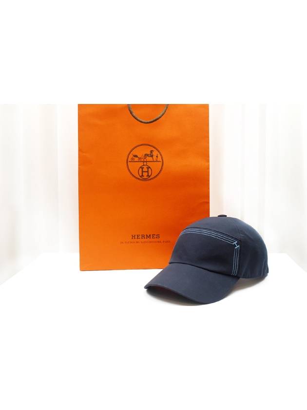 Neo Jump Stitch Men s Ball Cap Black Size 60 H241024N - HERMES - BALAAN 2