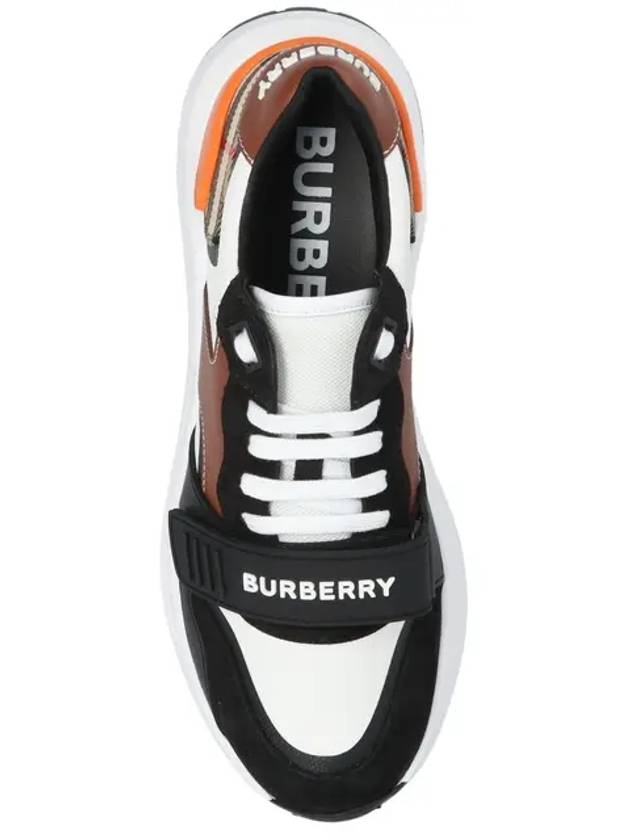 Logo Strap Vintage Check Low-Top Sneakers Brown - BURBERRY - BALAAN 7