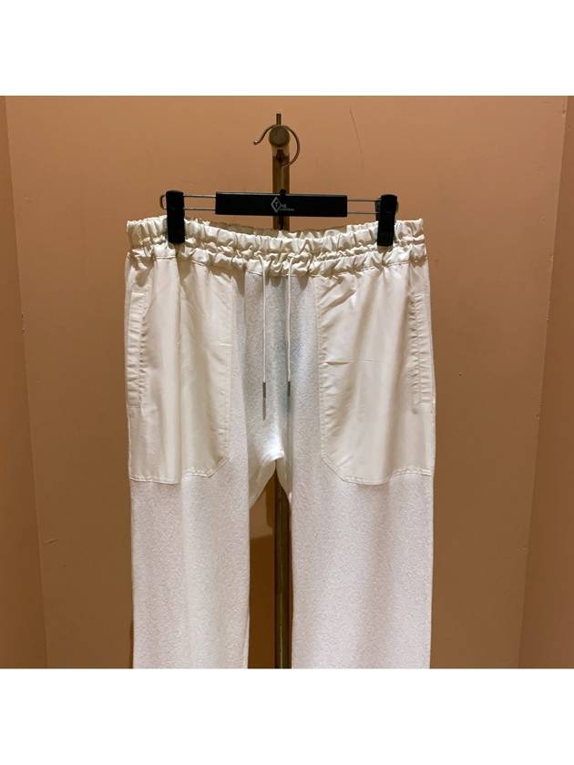 Drawstring Track Pants White - FABIANA FILIPPI - BALAAN 3