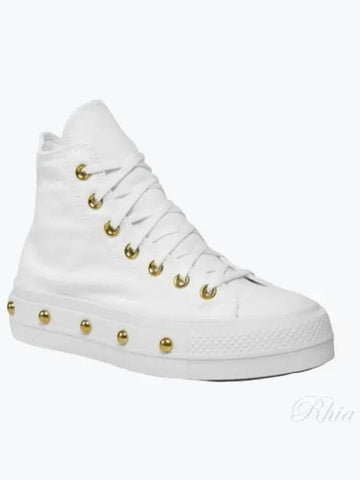 Chuck Taylor All Star Lift Platform Studded High Top Canvas Shoes A06787C - CONVERSE - BALAAN 1