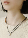 Cubic Silk Necklace Black - SOSOO - BALAAN 1