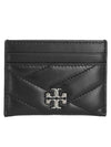 Kira Chevron Pave Card Wallet Black - TORY BURCH - BALAAN 1