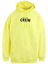 CREW Printing Hooded Top Yellow - BALENCIAGA - BALAAN.