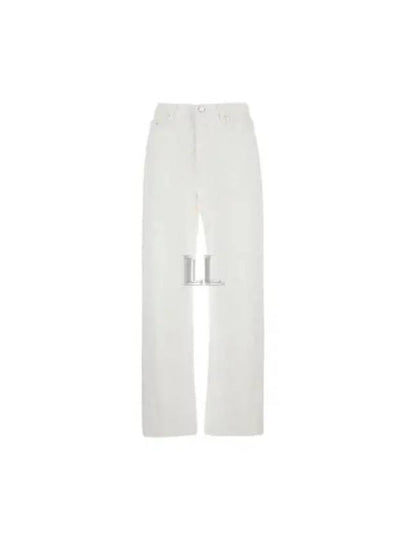 Twisted Seam Denim Straight Jeans Off White - TOTEME - BALAAN 2