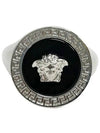 Men's Enamel Medusa Ring Silver - VERSACE - BALAAN 4