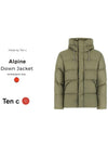 Alpine Down Polyamide Padding Khaki - TEN C - BALAAN 3