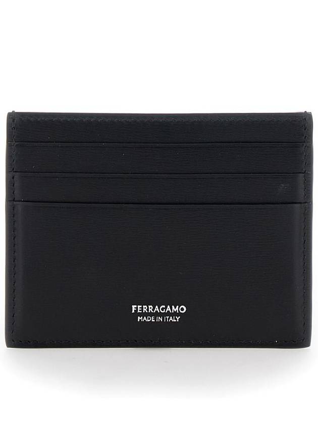 Logo Card Wallet Black - SALVATORE FERRAGAMO - BALAAN 2