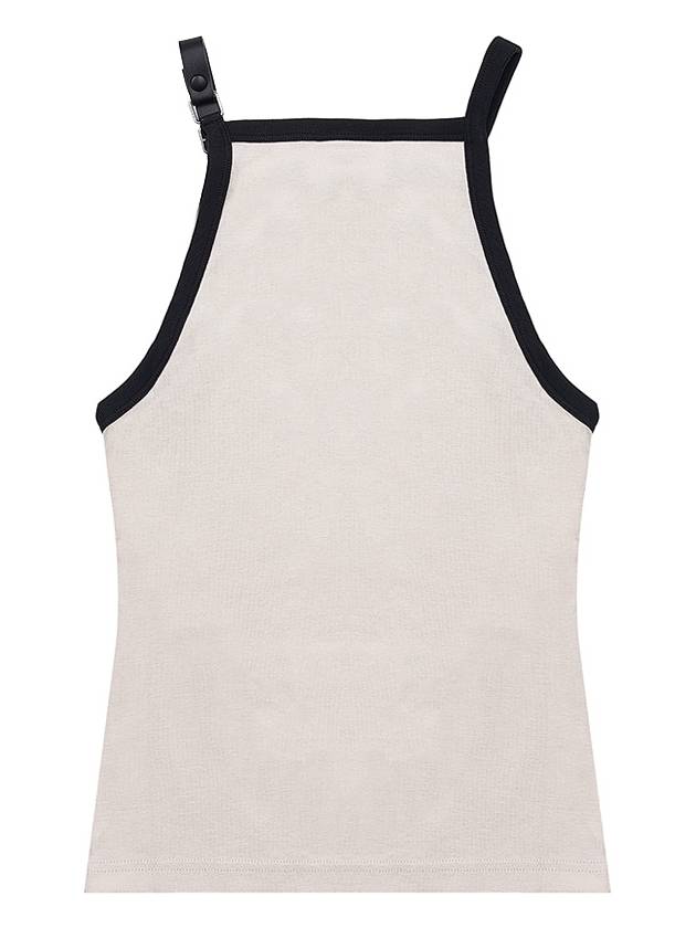 Buckle Contrast Sleeveless White - COURREGES - BALAAN 3