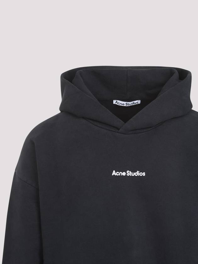 Logo Print Hoodie Black - ACNE STUDIOS - BALAAN 5