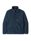 Men's Synchilla Fleece Zip-Up Jacket Navy - PATAGONIA - BALAAN 2