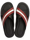 Jaabir Striped Slippers 602667 24044 F008 Black - BALLY - BALAAN 3