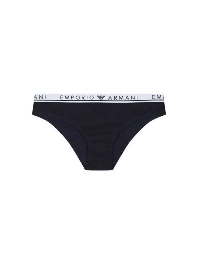 UNDERWEAR Women's Thin Logo Banding Cotton Briefs Black 271632 - EMPORIO ARMANI - BALAAN 1