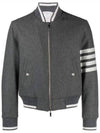 4 Bar Stripe Bomber Jacket Grey - THOM BROWNE - BALAAN 2