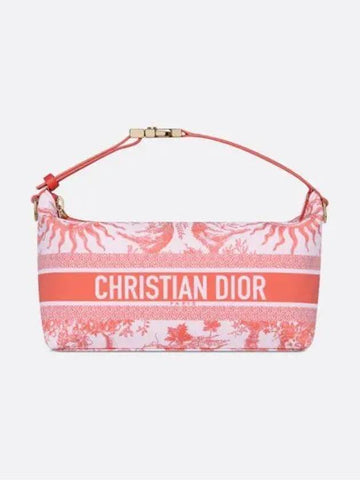 Dioriviera Nomad Medium Pouch Coral Orange - DIOR - BALAAN 1