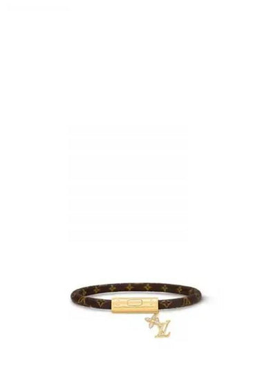 LV Push Monogram Bracelet Gold Brown - LOUIS VUITTON - BALAAN 2