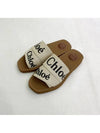 Woody Logo Flat Mule Slippers White - CHLOE - BALAAN 2