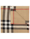 Check Wool Silk Scarf Beige - BURBERRY - BALAAN 2