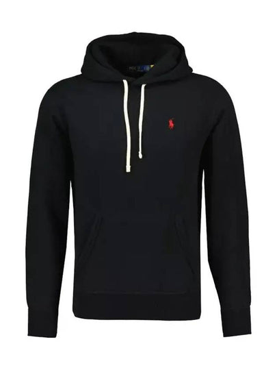 Embroidered Logo Pony Hoodie Black - POLO RALPH LAUREN - BALAAN 2