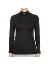 Asa Soft Compression High Neck Long Sleeve T-Shirt Black - J.LINDEBERG - BALAAN 1