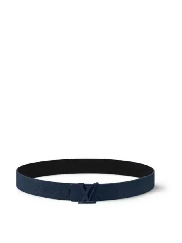 LV Taurillon 40mm reversible belt navy blue M8663U - LOUIS VUITTON - BALAAN 1