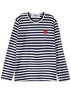 Applique Logo Striped Long Sleeve T-Shirt AXT010051 - COMME DES GARCONS PLAY - BALAAN 2