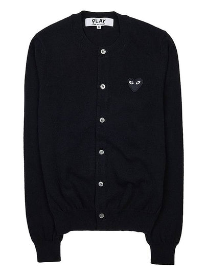 Heart Wappen Wool Cardigan Black - COMME DES GARCONS - BALAAN 2