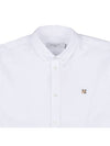 Maison Kitsune Fox Head Classic Shirt HM00435WC0025 WH - MAISON KITSUNE - BALAAN 3