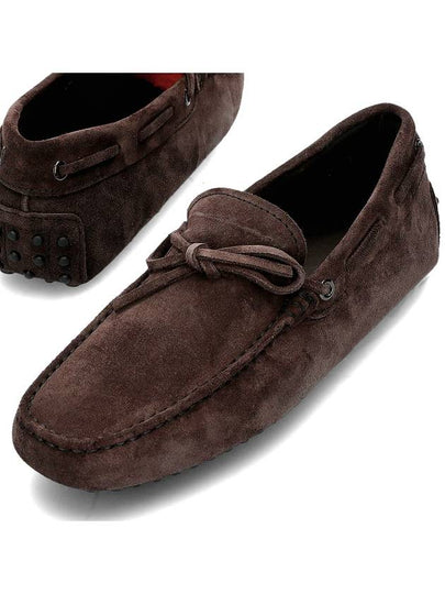 Men's Gommino Suede Driving Shoes Brown - TOD'S - BALAAN 2