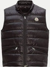 Gui Logo Patch Padded Vest Night Blue - MONCLER - BALAAN 2