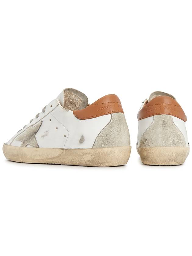 Brown Tab Superstar Classic Low Top Sneakers White - GOLDEN GOOSE - BALAAN 8