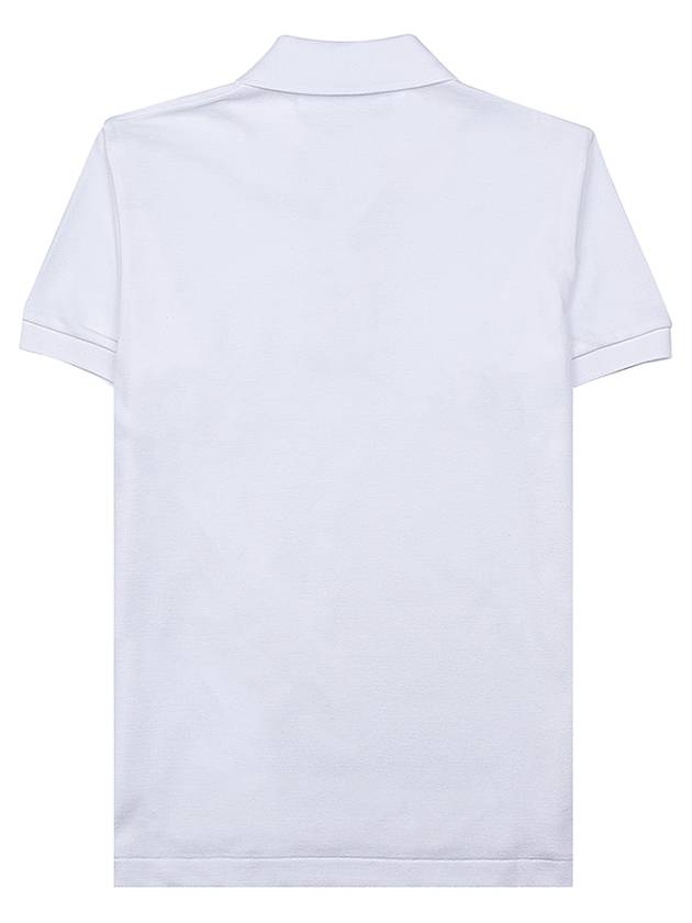 Men's Invader Sleeve Pique Shirt P1T336 WHITE - COMME DES GARCONS - BALAAN 2