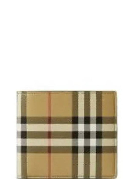 Check Half Wallet Beige - BURBERRY - BALAAN 2