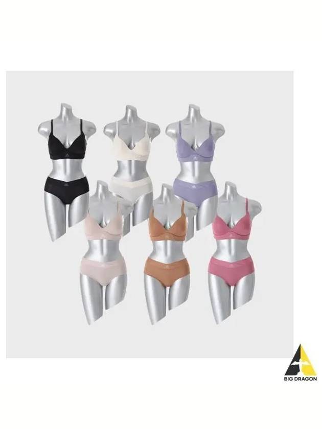 adidas UNDERWEAR No Wire Cooling Full Cup Bra Panties 6 Set - ADIDAS - BALAAN 1