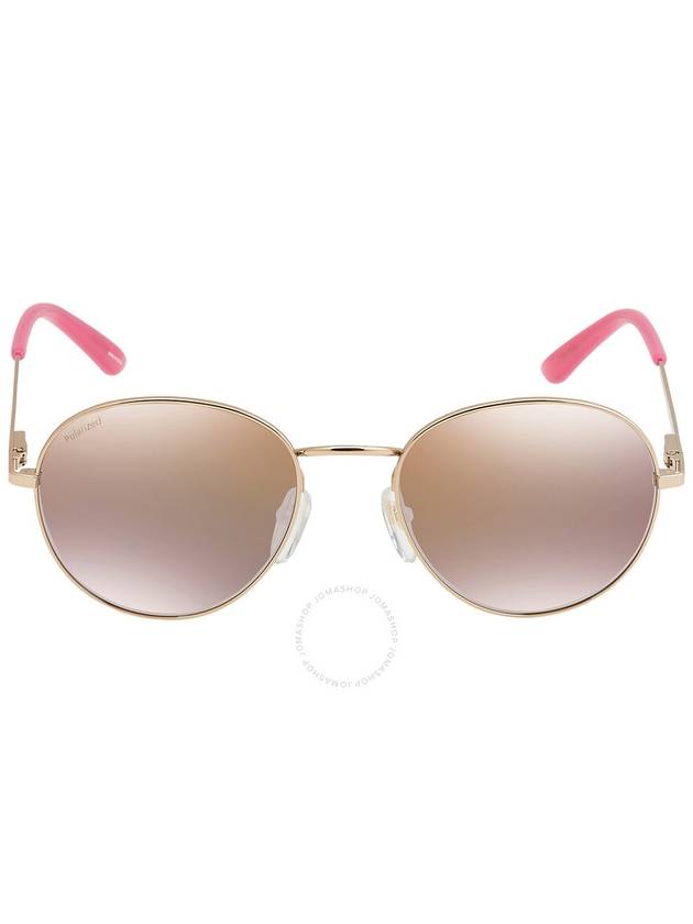 Smith Prep Polarized Rose Gold Round Unisex Sunglasses 203240 000/JQ 53 - SMITH - BALAAN 1