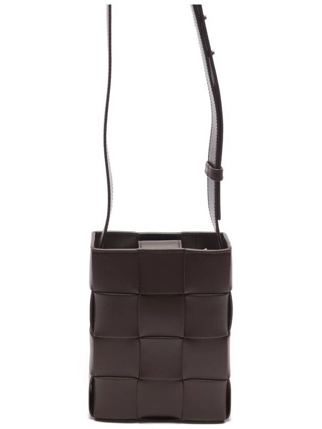 Cassette Intrecciato Mini Cross Bag Brown - BOTTEGA VENETA - BALAAN 5