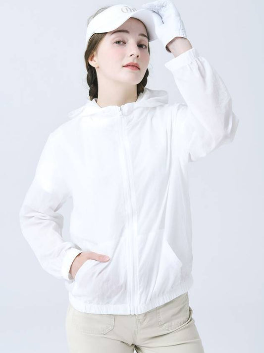 24 SS Hooded Anorak Regular Fit White Wind Jumper DO2242WB04 1 - DOYOUKNOWMC GOLF WEAR - BALAAN 1