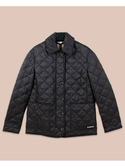 Dalry Quilted Jacket Black - BURBERRY - BALAAN 2