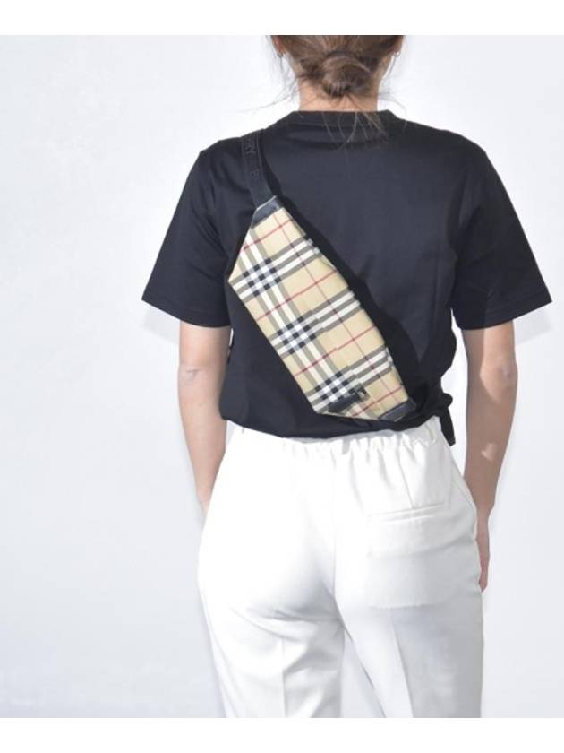 Vintage Check Motif Belt Bag Beige - BURBERRY - BALAAN 3