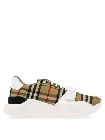 Vintage Check Suede Leather Sneakers Archive Beige - BURBERRY - BALAAN 2