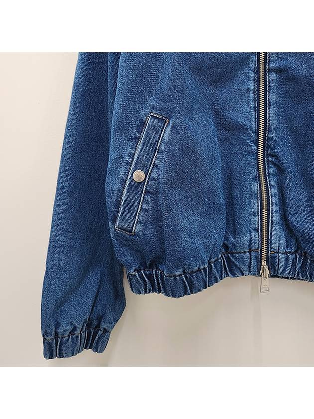 De Coeur Zipped Denim Jacket Blue - AMI - BALAAN 8