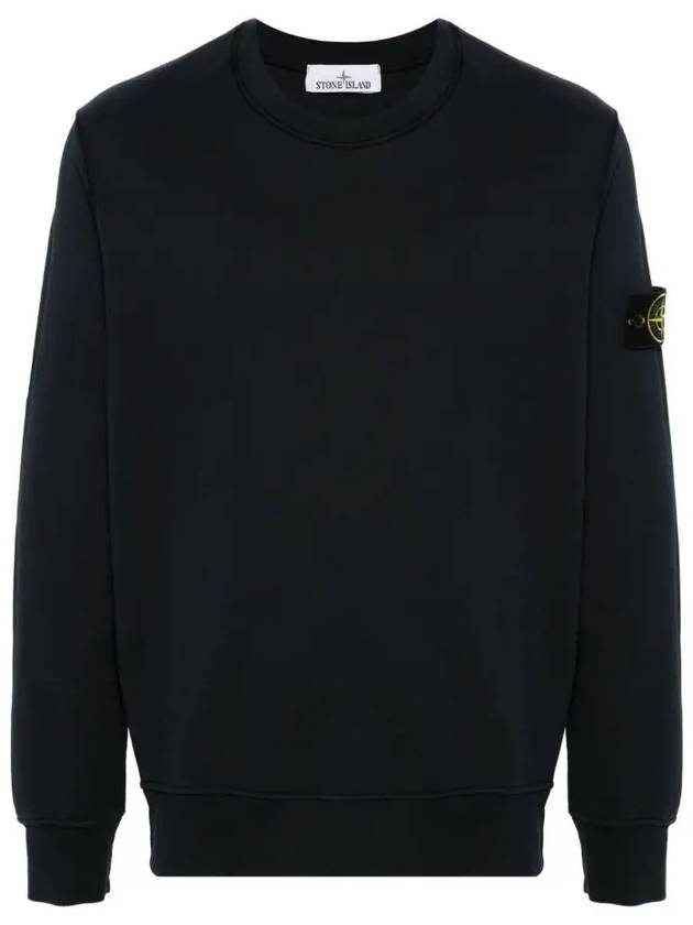 Compass Patch Cotton Sweatshirt Navy - STONE ISLAND - BALAAN 2