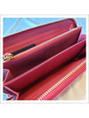 Saffiano Leather Zipper Long Wallet Peony Pink - PRADA - BALAAN.