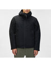 Men's Protech Lens Down Hooded Jacket Black - CP COMPANY - BALAAN 7