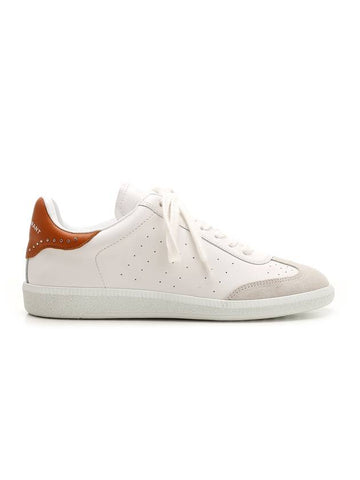 Bryce Low Top Sneakers White Brown - ISABEL MARANT - BALAAN 1