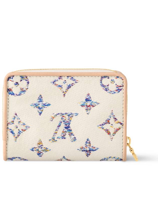 Lou Monogram Zipper Half Wallet White - LOUIS VUITTON - BALAAN 7