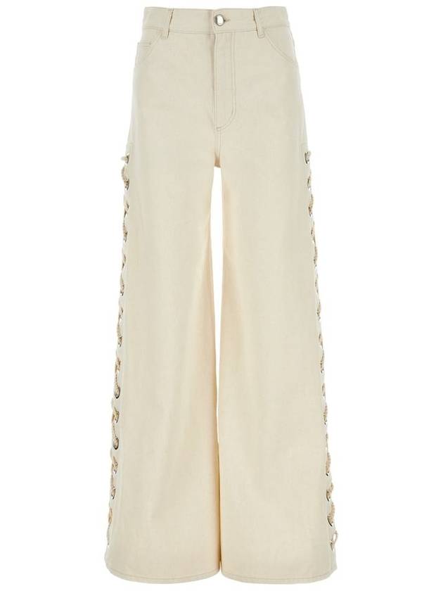 Ivory Denim Wide Pants CHC23UDP02152 107 - CHLOE - BALAAN 2